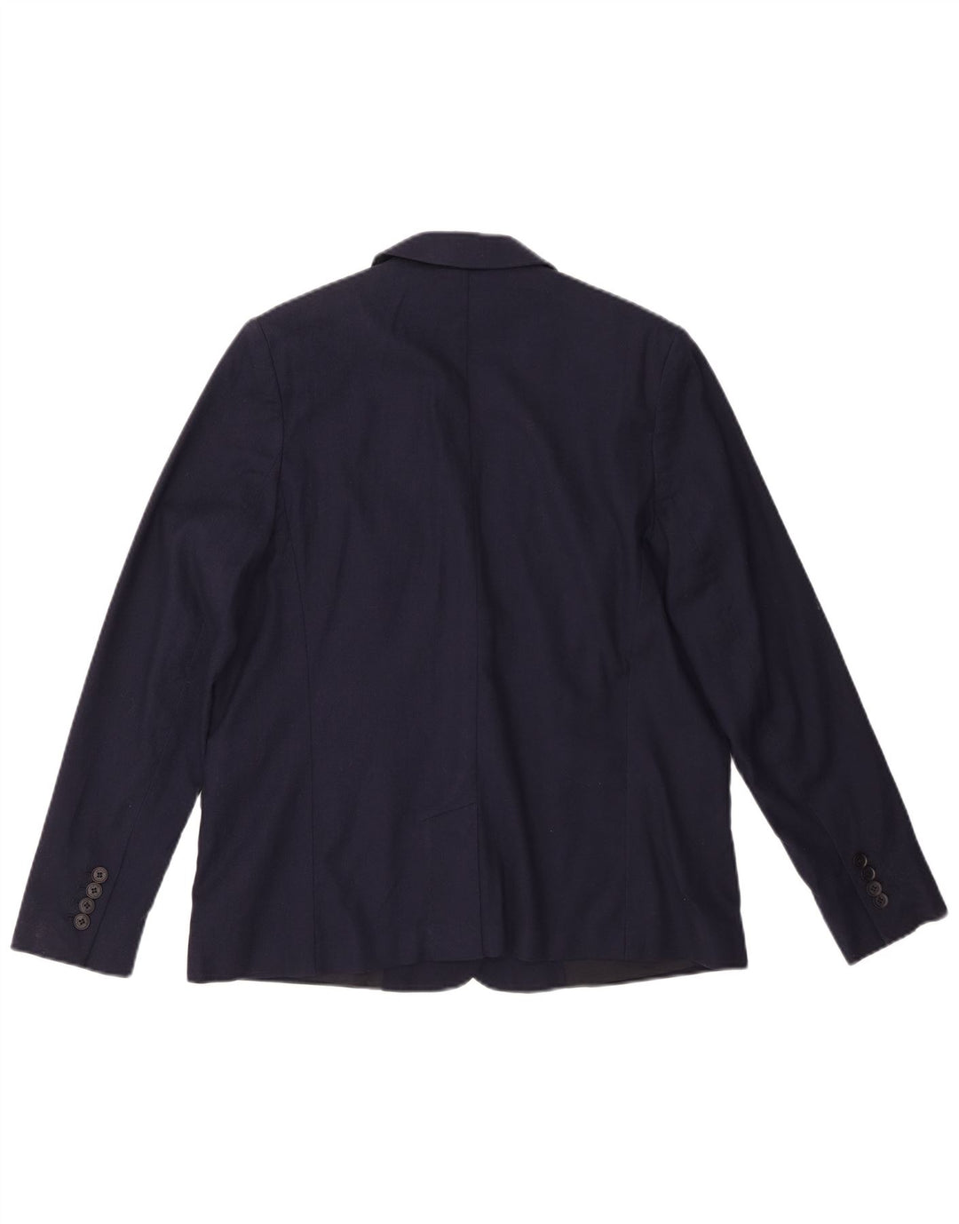 Lacoste Femme 1 Bouton Blazer Veste Taille 44 Grand Bleu Marine Coton