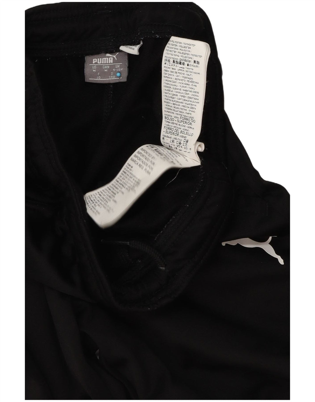 Puma Pantalon de survêtement garçon 9-10 ans Noir Polyester