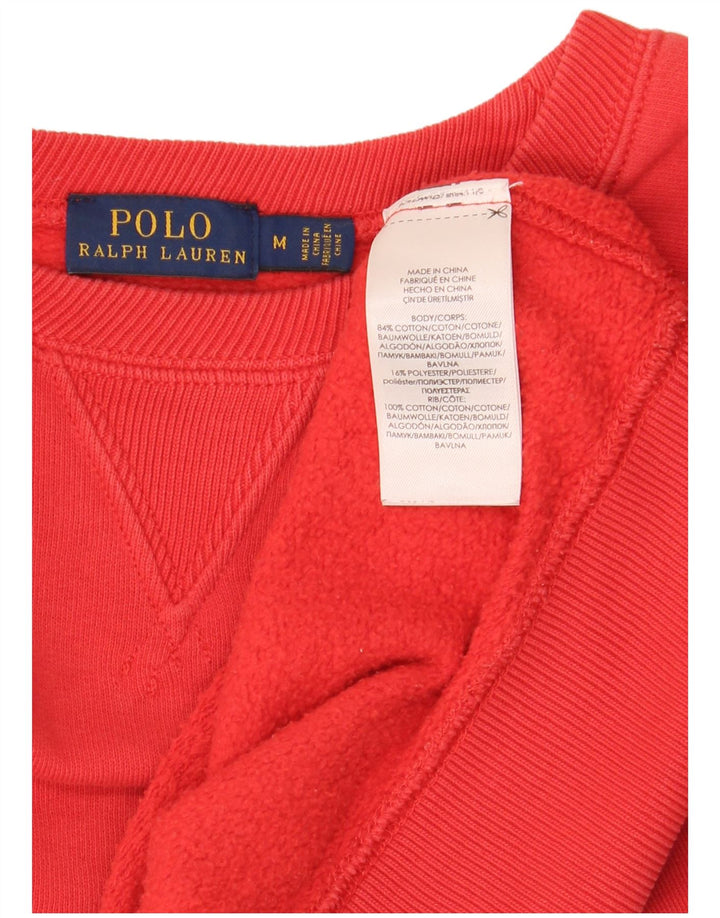 Polo Ralph Lauren Sweat-shirt surdimensionné pour femme UK 14 Rouge moyen
