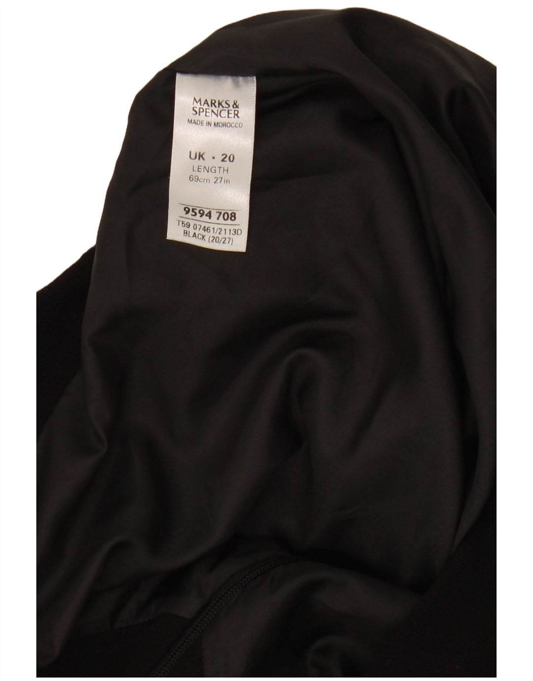 MARKS & SPENCER Womens Sleeveless Sheath Dress UK 20 2XL Black Polyester