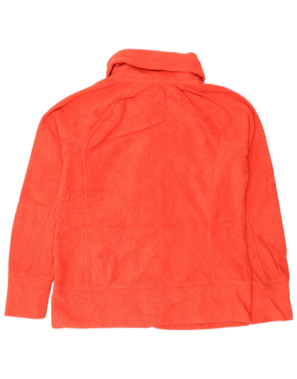 CALVIN KLEIN Veste polaire graphique pour femme UK 10 Small Orange Polyester