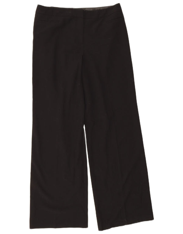 Marks & Spencer Pantalon droit décontracté pour femme UK 14 Large W34 L32 Noir
