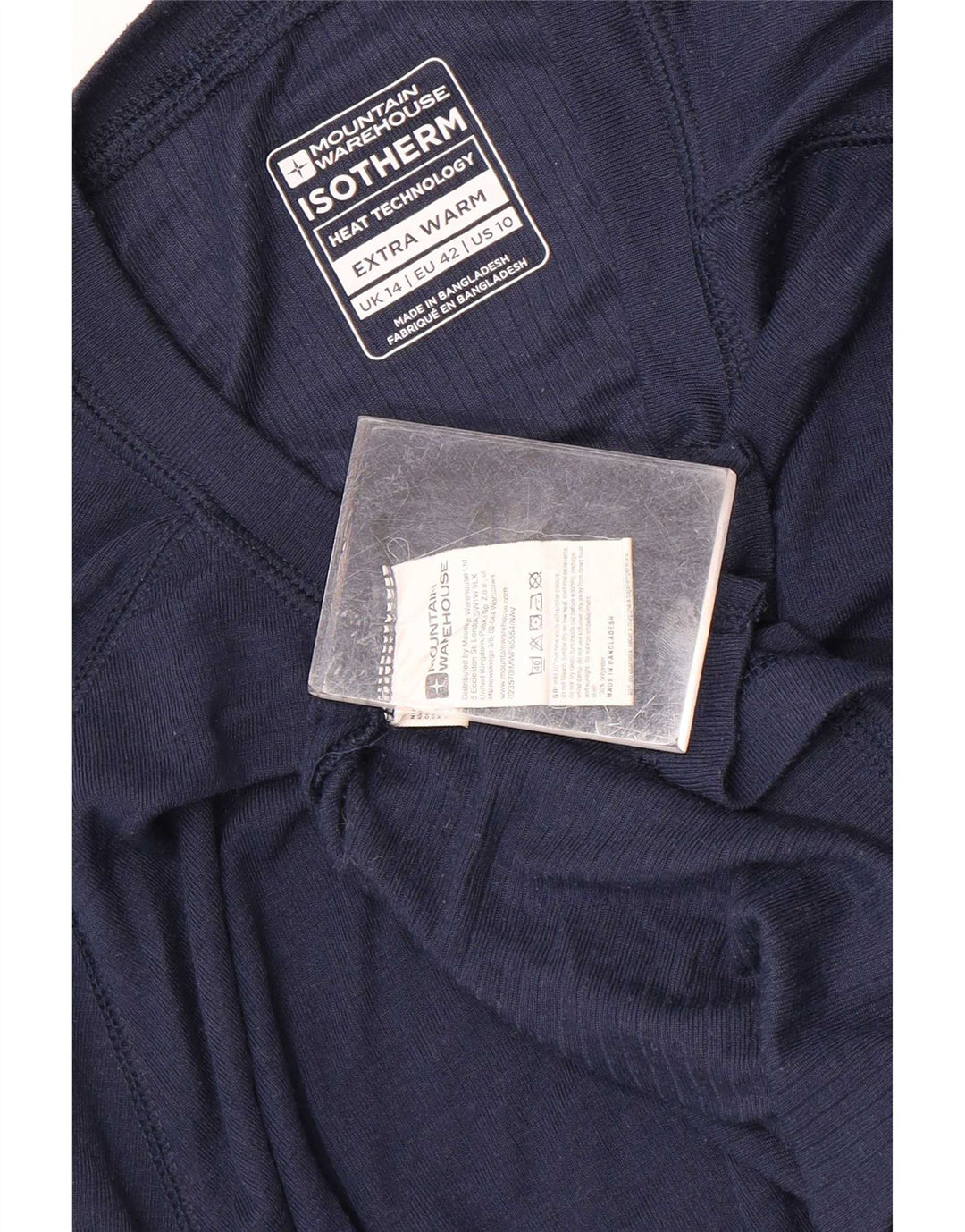 Mountain Warehouse Haut à manches longues pour femme UK 44 Large Bleu marine Polyester