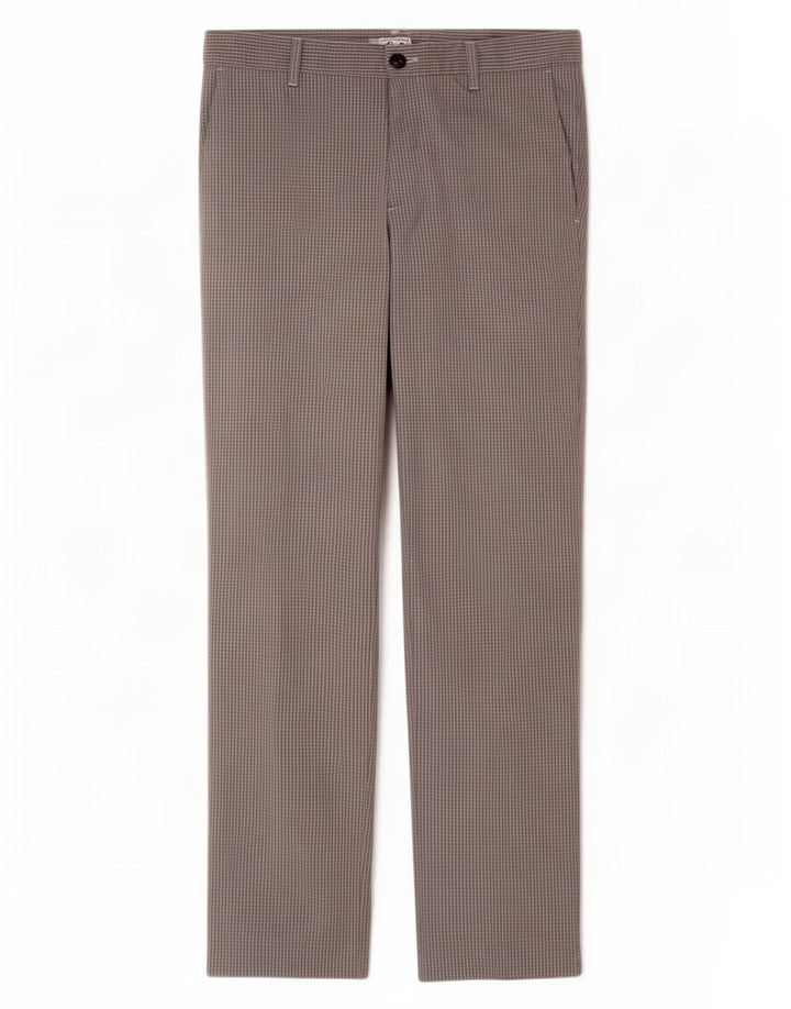 Adidas Pantalon Chino Droit Homme W32 L30 Gris Vichy Polyester
