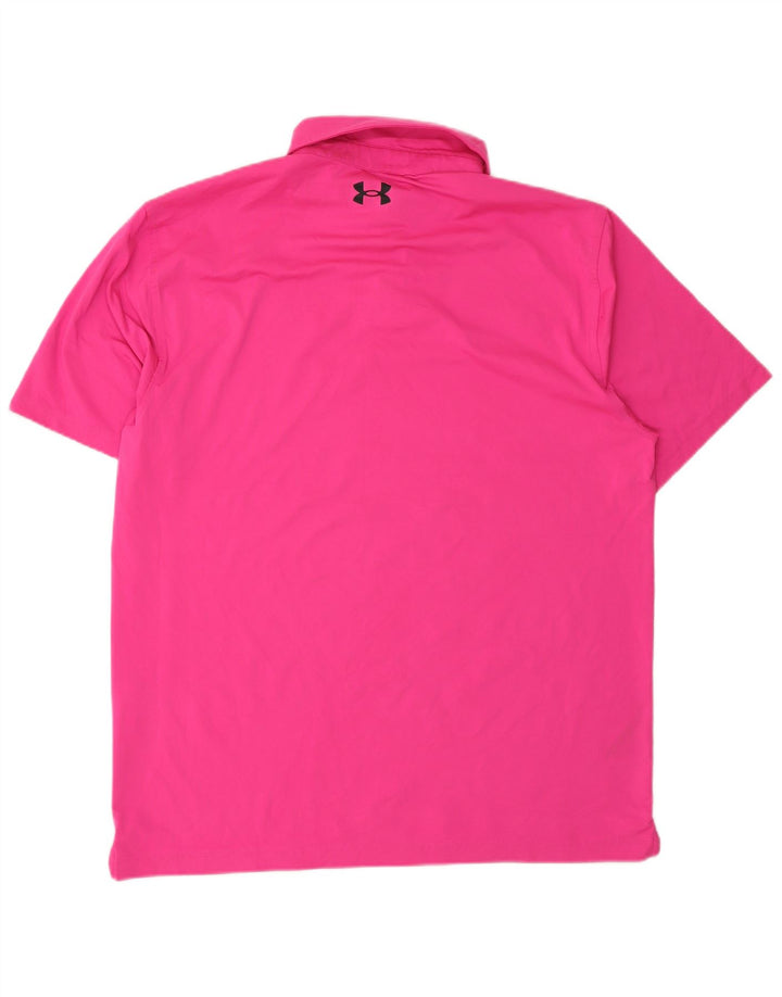 Under Armour Polo Homme Grand Rose Polyester