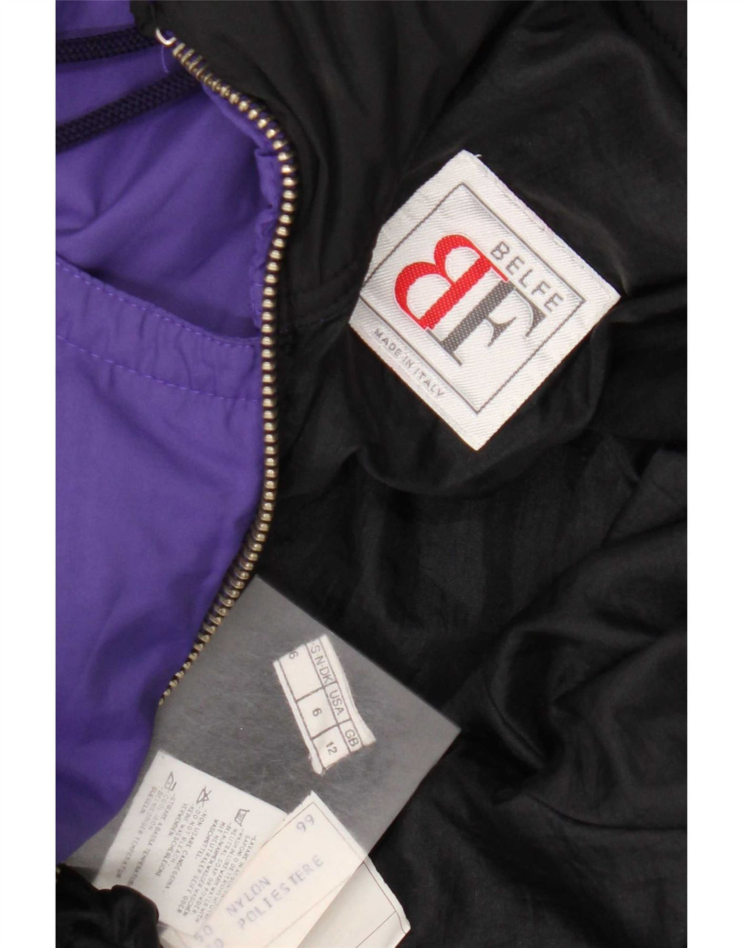 Belfe Combinaison de ski pour femme UK 12 Medium Violet Floral Nylon