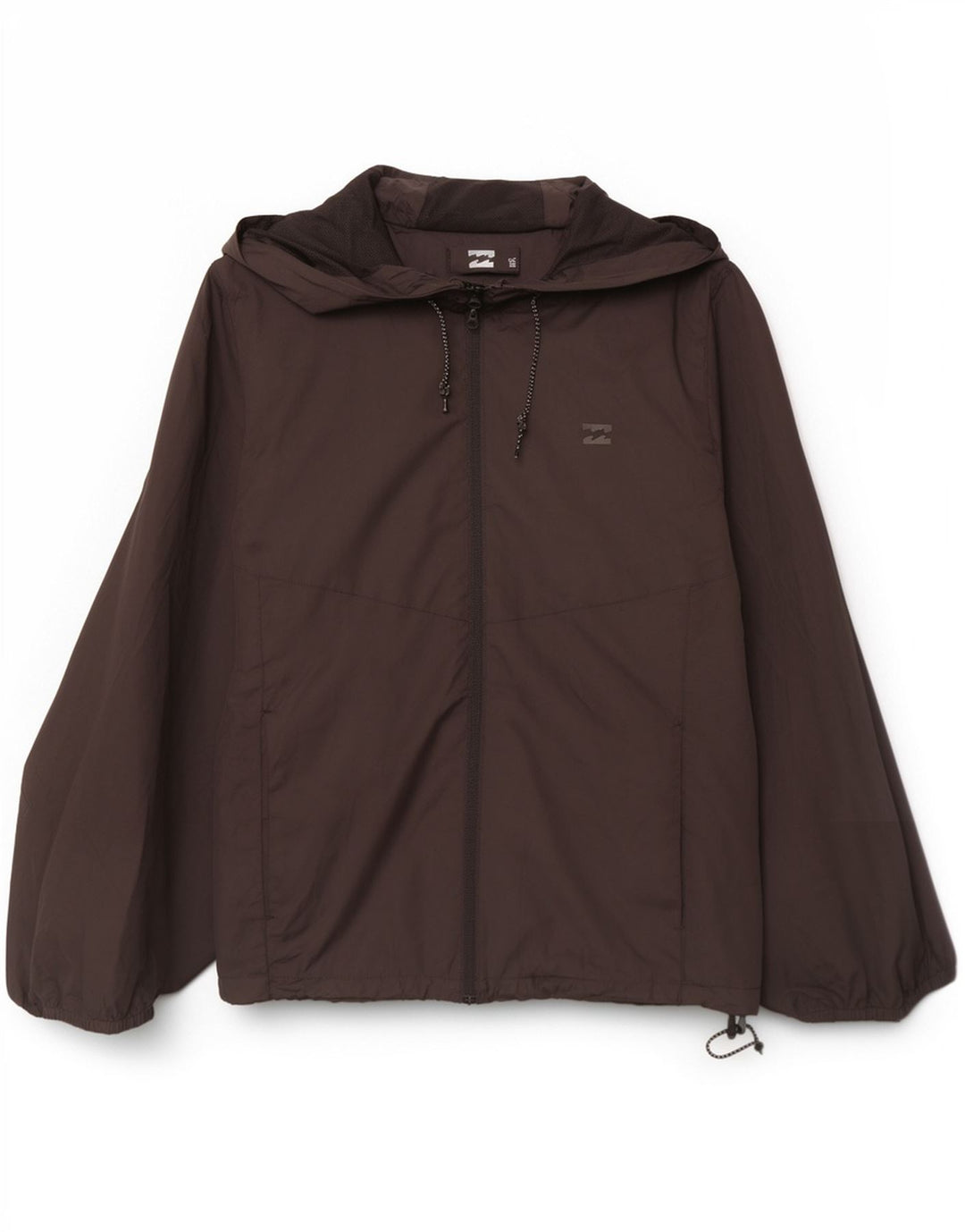 Billabong Veste de pluie à capuche pour homme UK 40 Large Noir Polyester