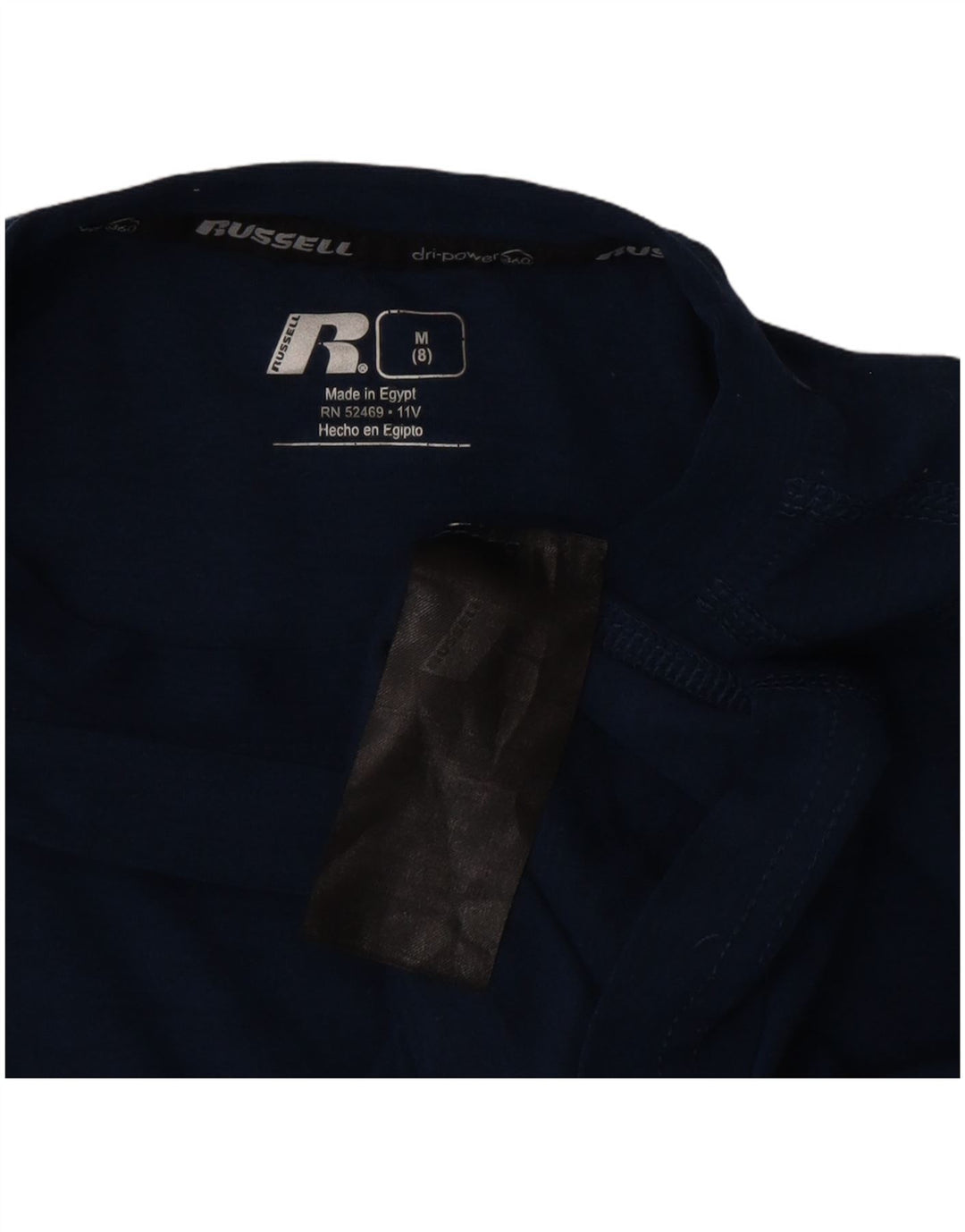 Russell Athletic Haut Dri-Power à manches longues pour garçon 7-8 ans Bleu marine moyen