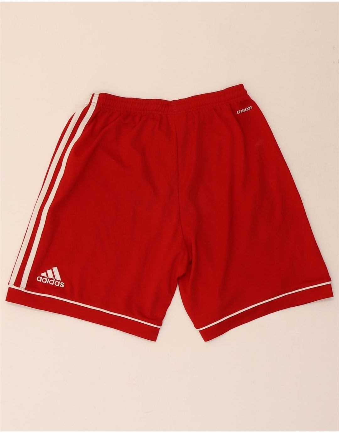 Adidas Short de sport Aeroready pour homme, coupe décontractée, petit, rouge, polyester