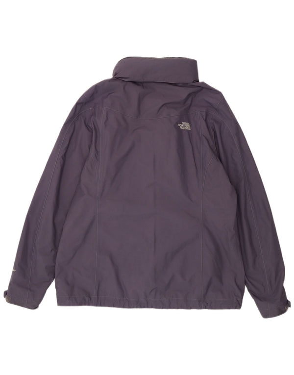 The North Face Veste coupe-vent à capuche pour femme UK 40 Large Violet Nylon