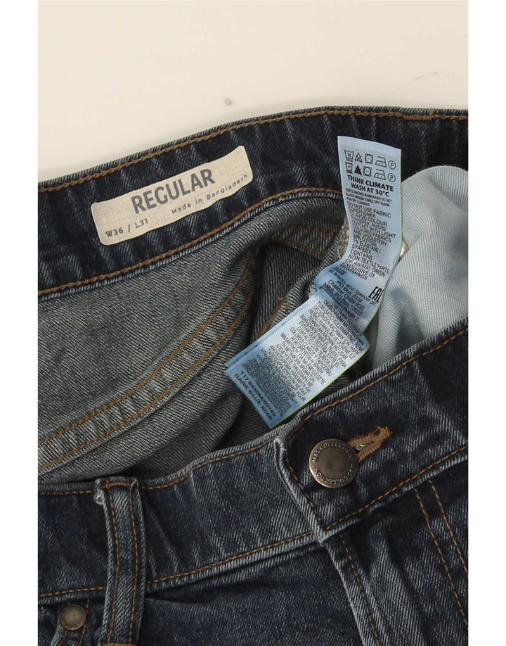 Marks & Spencer Jean droit régulier pour homme W36 L31 bleu coton