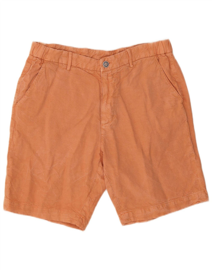 Massimo Dutti Short Chino Homme EU 42 Large W32 Orange Coton