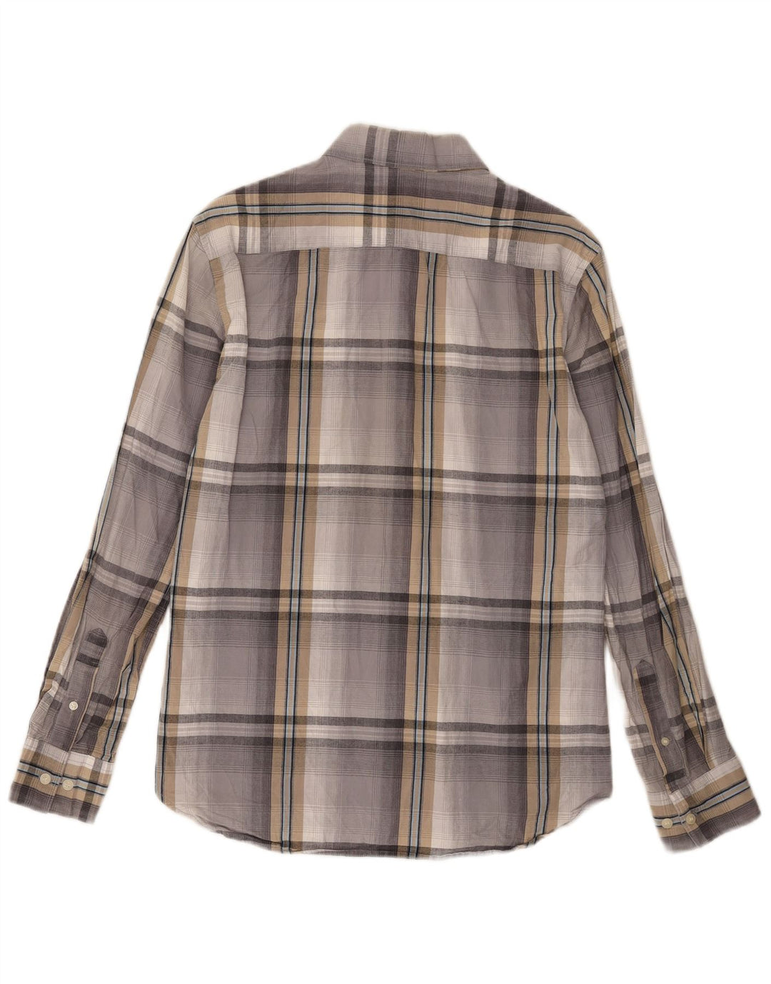 French Connection Chemise Homme Gris Moyen Carreaux Coton