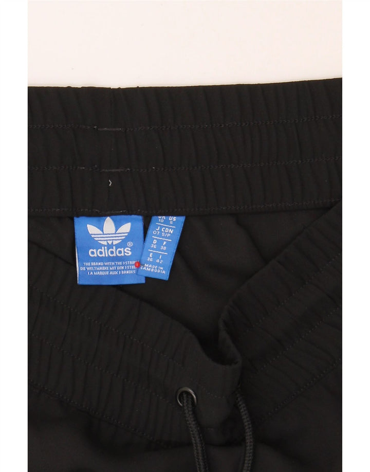ADIDAS Womens Tracksuit Trousers Joggers UK 10 Small Black Polyester Vintage Adidas and Second-Hand Adidas from Messina Hembry 
