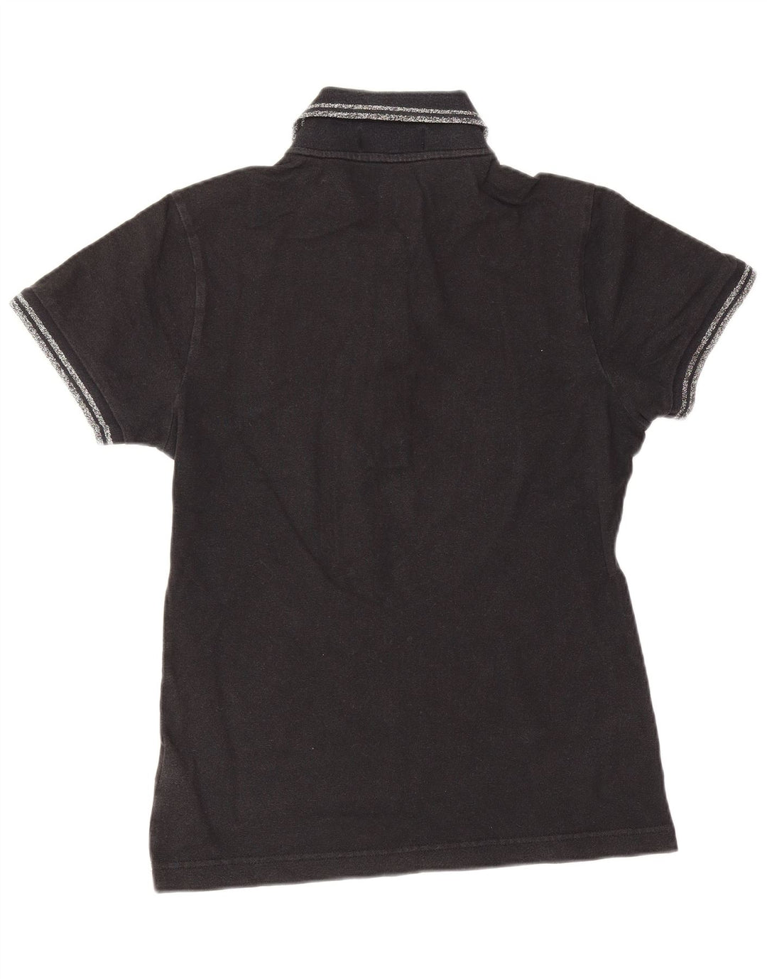 Fred Perry Polo Femme UK 10 Petit Coton Noir