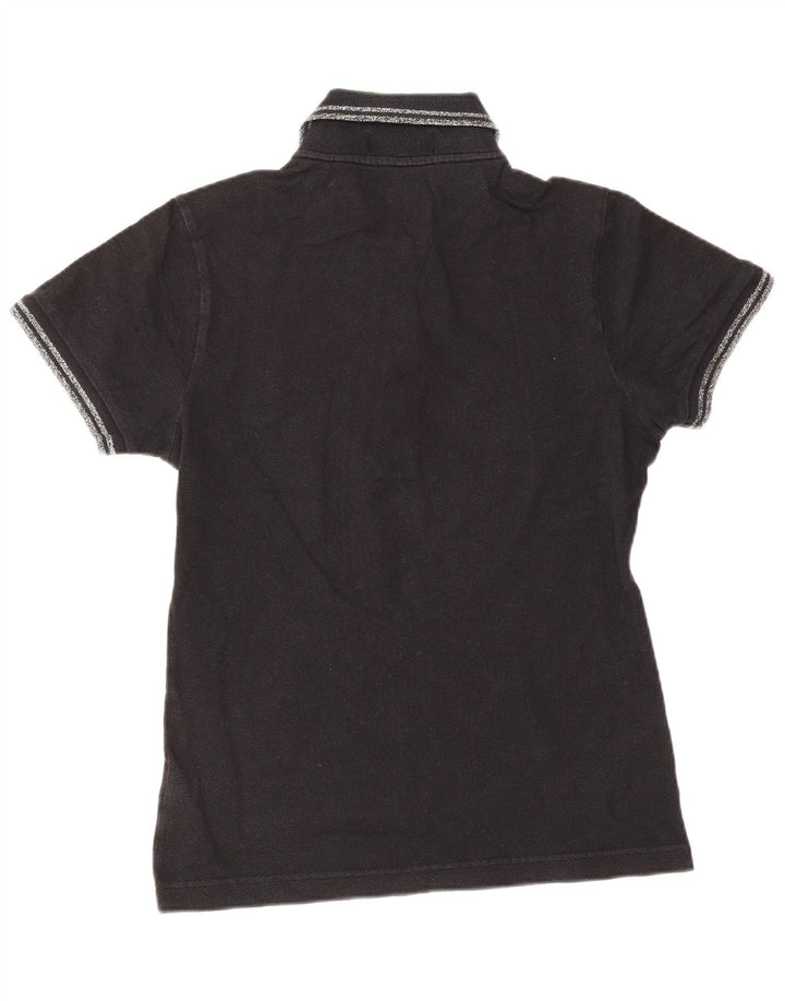 Fred Perry Polo Femme UK 10 Petit Coton Noir