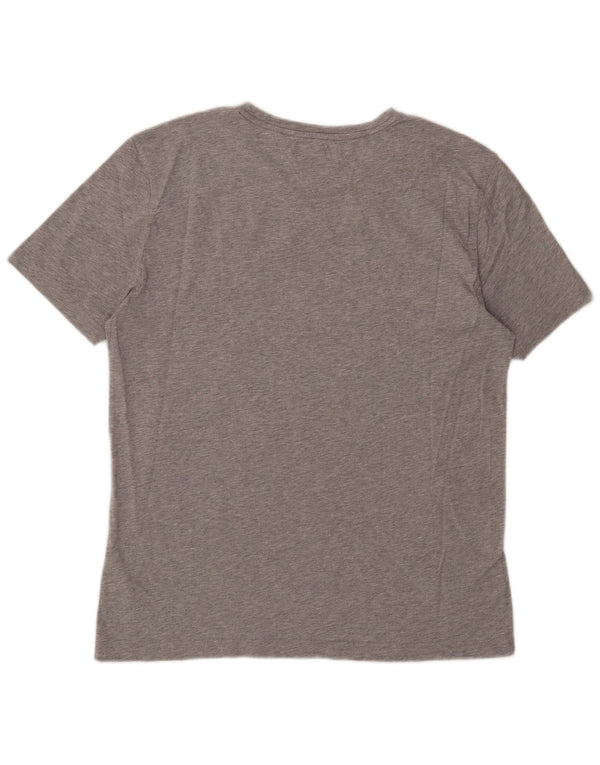 Tommy Hilfiger T-shirt graphique pour homme 2XL Gris Coton
