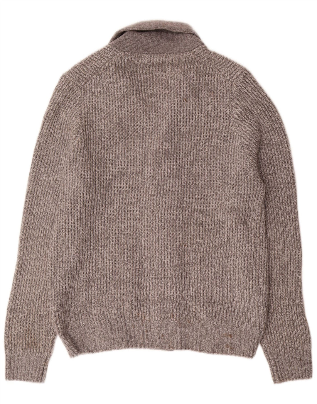 Marks & Spencer Cardigan Pull Homme Gris Moyen Acrylique Moucheté