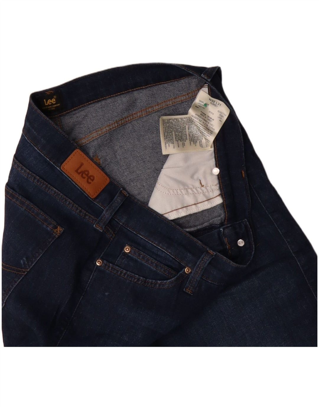 LEE Jean Aubrey Large Femme W32 L31 Bleu Marine Coton