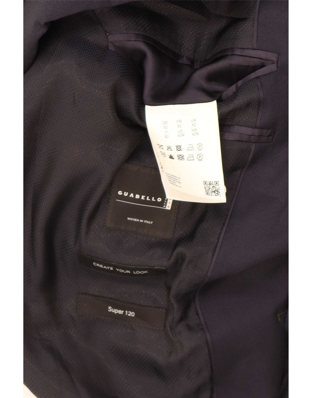 Hugo Boss Veste Blazer 2 Boutons Homme EU 52 XL Bleu Marine Laine