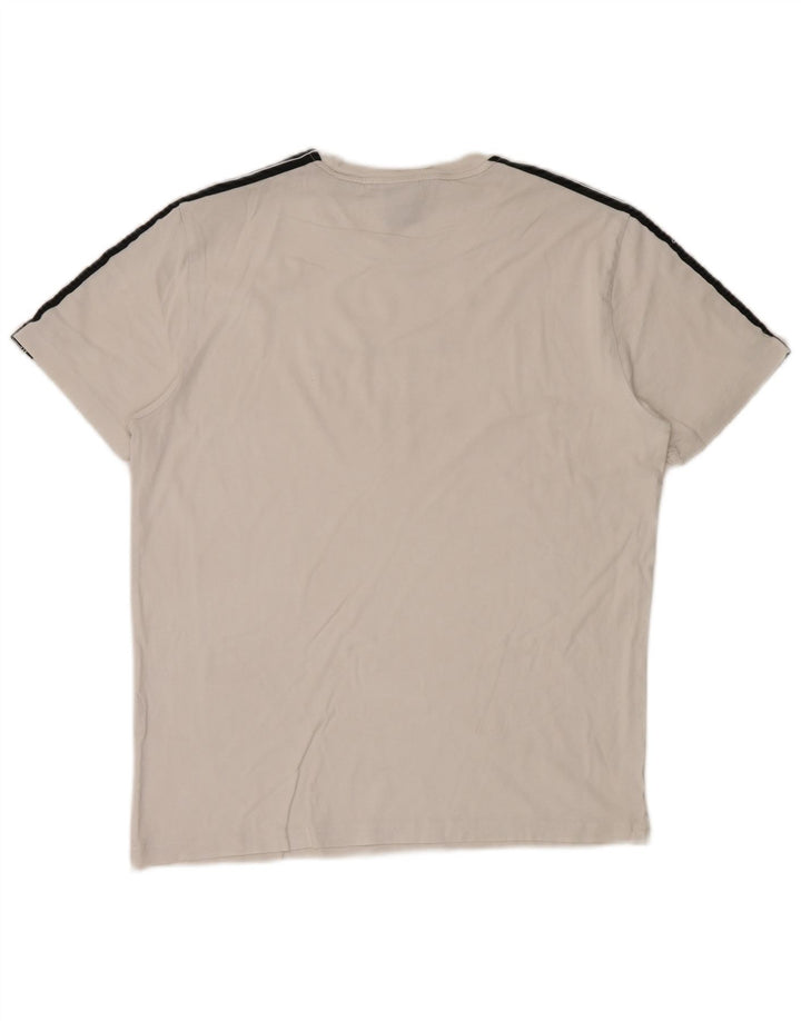 Champion T-Shirt Graphique Homme Blanc Moyen Colourblock