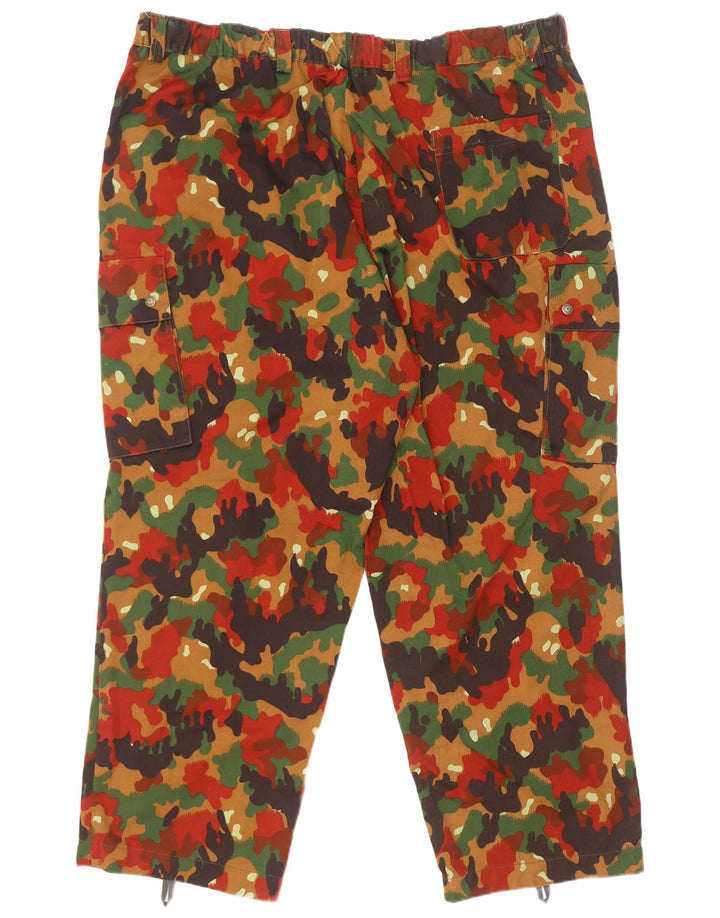 Pantalon Cargo Droit Homme Vintage W46 L31 Camouflage Multicolore