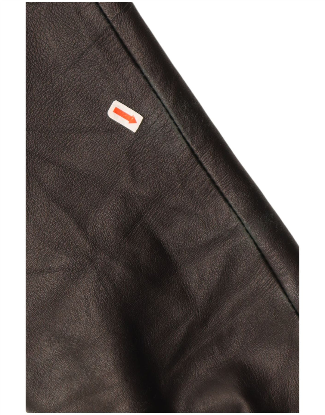 veste en cuir zippé femme vintage IT 54 2XL Cuir marron