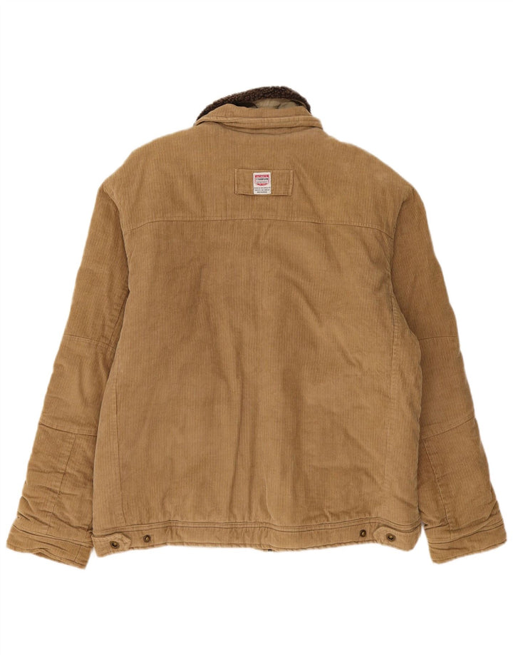 Tom Tompson Veste en velours côtelé pour homme UK 40 Grand coton beige