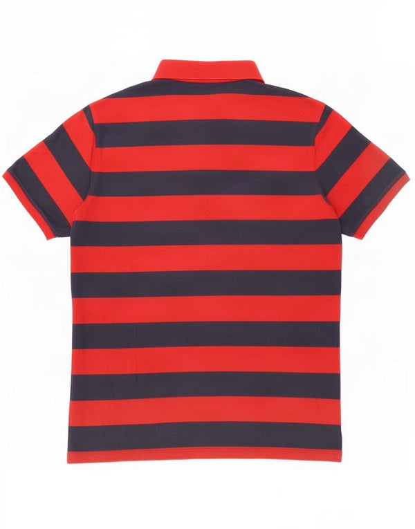 Timberland Polo homme en coton rayé rouge moyen