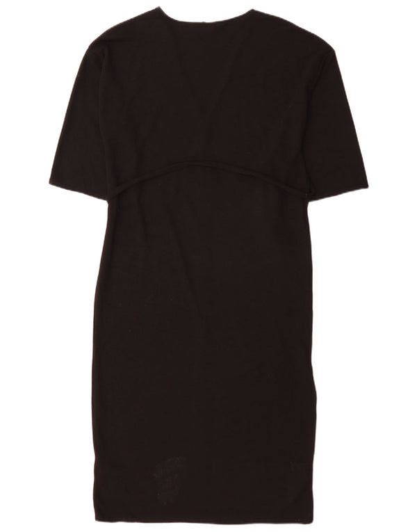 Zara Femme Robe Maxi Oversize UK 10 Petit Noir Polyester