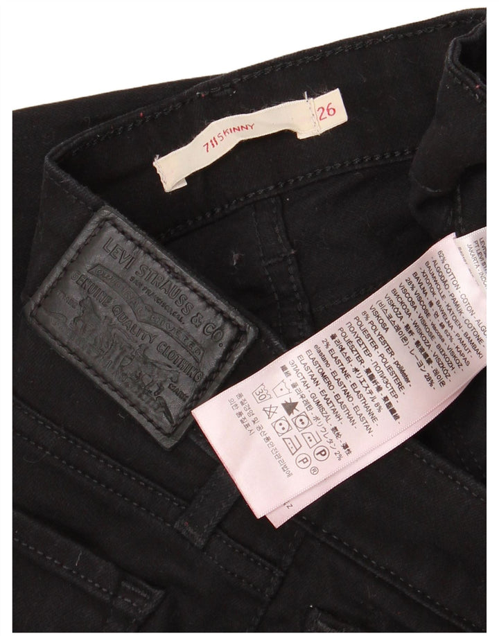 LEVI'S Jean Skinny 711 Femme W26 L26 Coton Noir