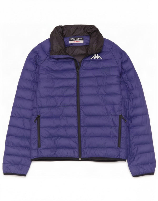 Kappa Veste matelassée pour homme UK 40 Large Bleu Marine Polyamide