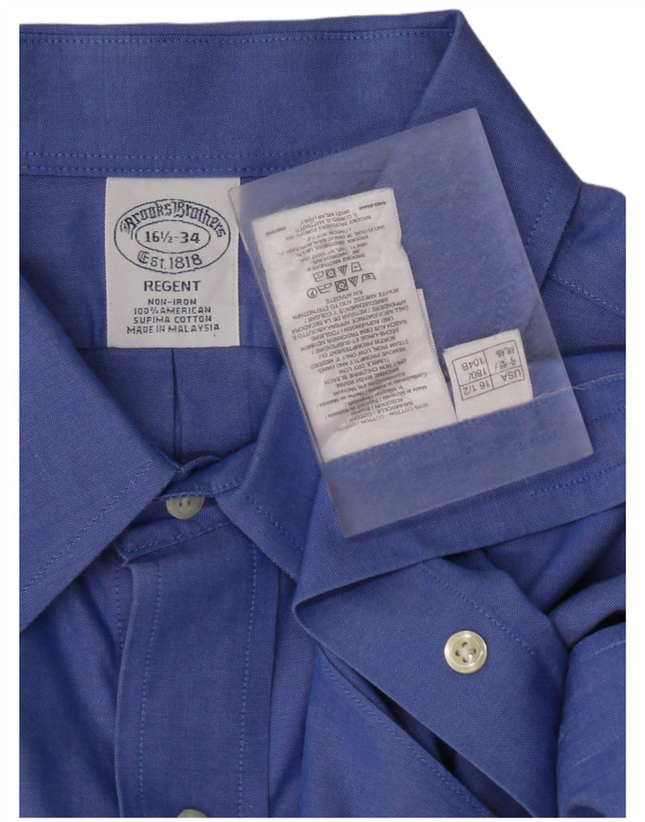 BROOKS BROTHERS Chemise Regent Homme Taille 16 1/2 Grand Coton Bleu