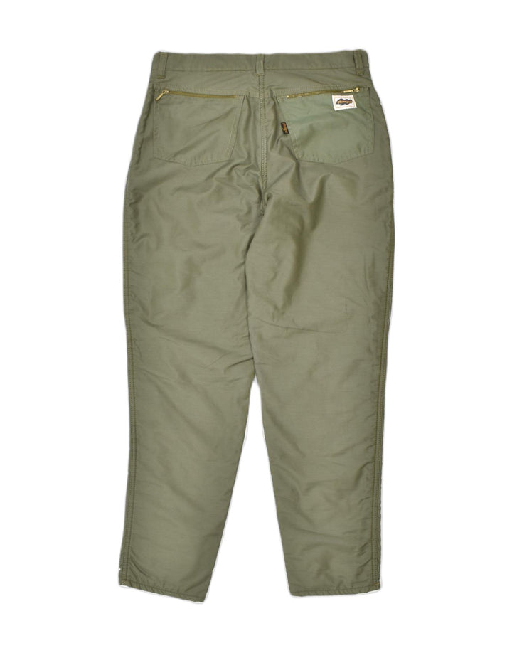 VINTAGE Womens Tapered High Waist Casual Trousers IT 46 Large W28 L33 Green | Vintage | Thrift | Second-Hand | Used Clothing | Messina Hembry 