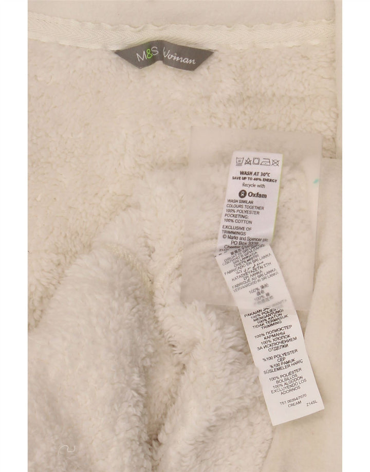 Marks & Spencer Veste polaire pour femme UK 20 2XL Coton blanc