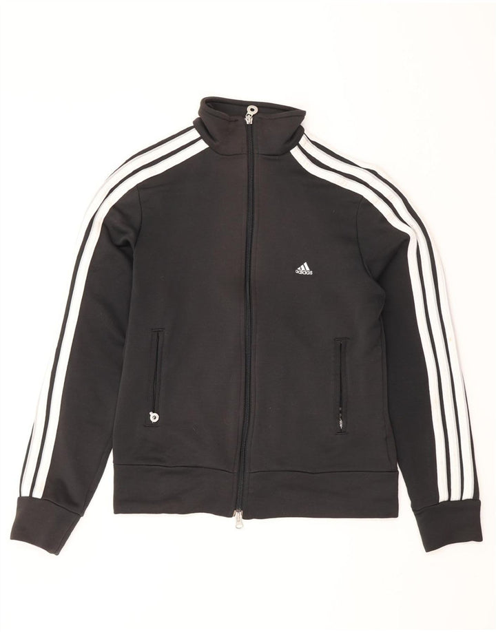 ADIDAS Veste de survêtement pour femme UK 12 Medium Noir Colourblock