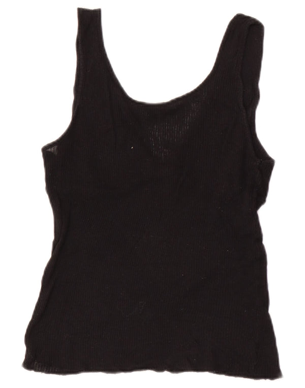 Massimo Dutti Débardeur pour femme UK 12 Medium Noir