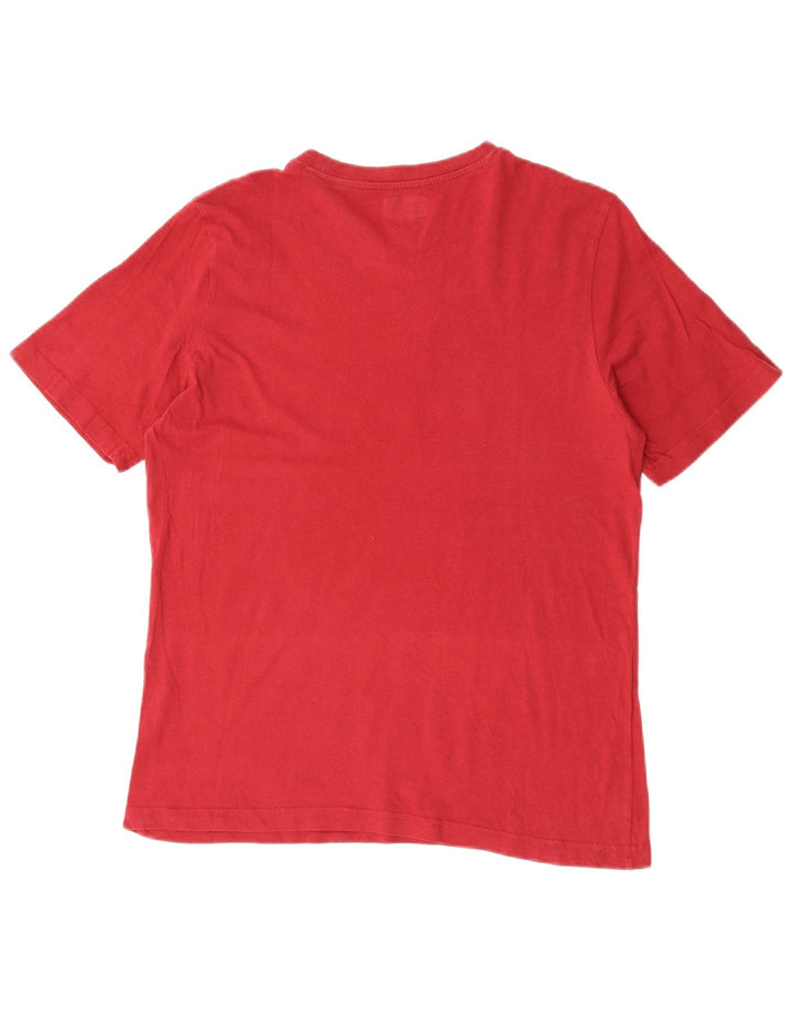 Kappa T-Shirt Graphique Homme Rouge Moyen Coton