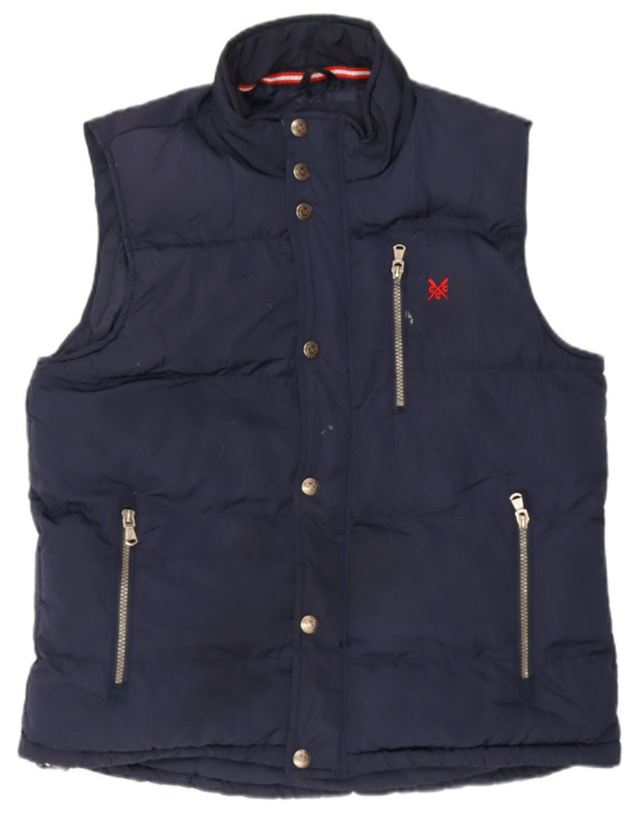 Crew Clothing Gilet rembourré pour homme UK 38 Bleu marine moyen Polyester