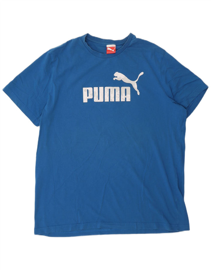 Puma T-shirt graphique pour homme 2XL Bleu