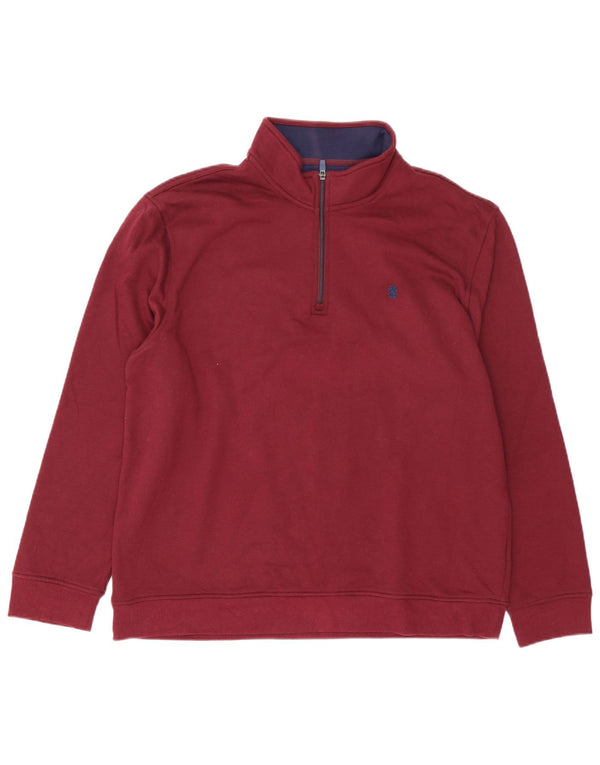 IZOD Sweat col zippé homme XL bordeaux polyester