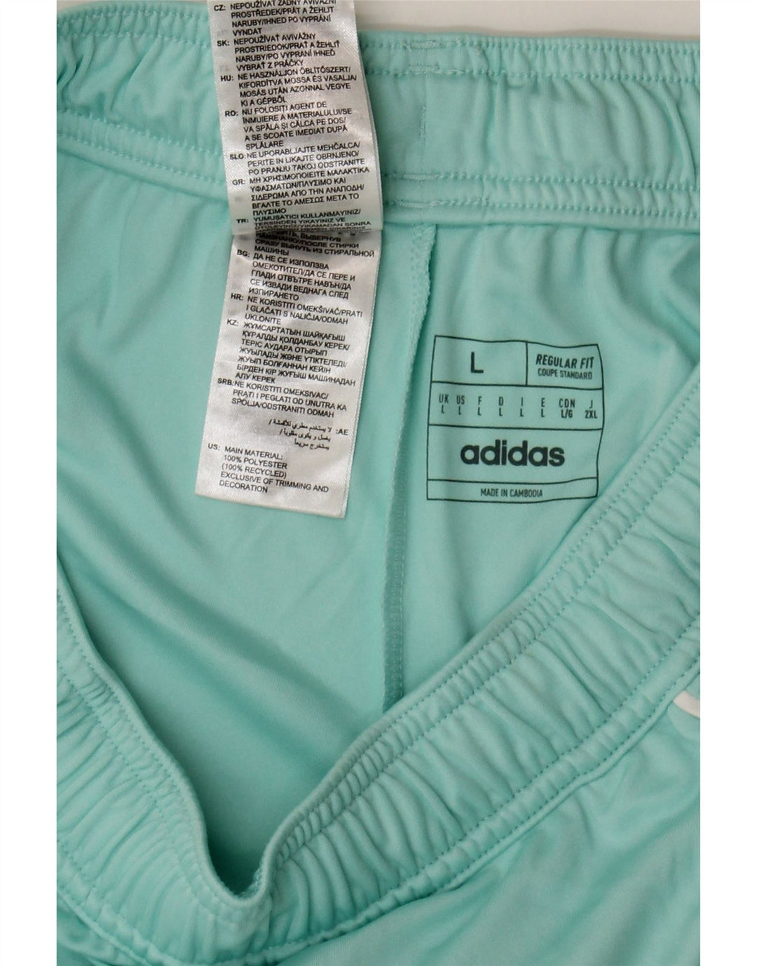 Adidas Short de sport Aeroready Regular Fit pour homme en polyester turquoise