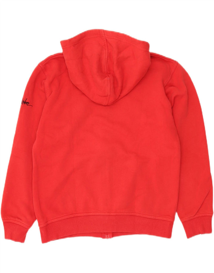 QUIKSILVER Pull à capuche zippé graphique fille 13-14 ans coton rouge