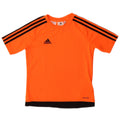 ADIDAS Garçon Climalite T-Shirt Top 9-10 ans Orange Colourblock Polyester
