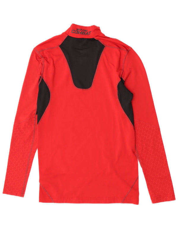 Nike Haut Dri Fit Graphic à manches longues pour homme Rouge moyen Colorblock Sports