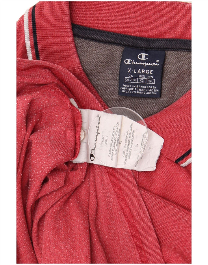 CHAMPION Polo Homme XL Rouge Coton