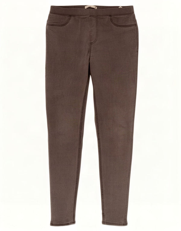 Marks & Spencer Jean Jegging Femme UK 12 Moyen W30 L29 Coton Gris