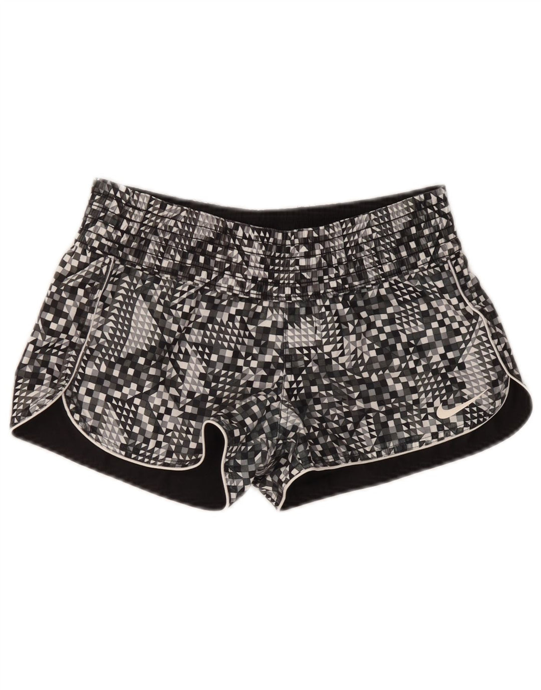 NIKE Short de sport réversible pour femme UK 12 Noir moyen