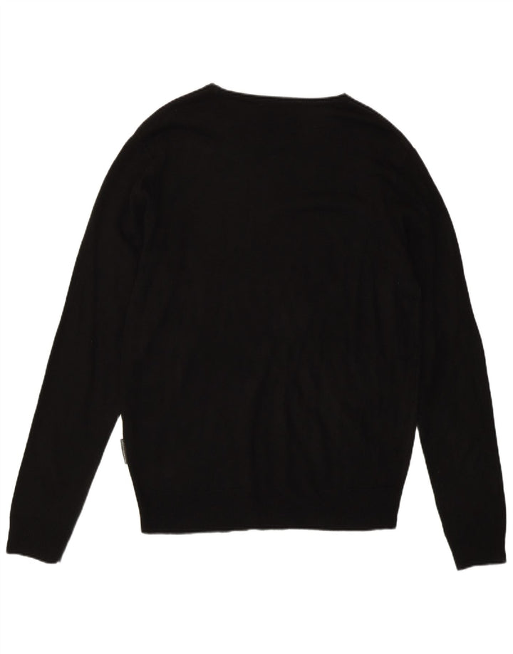 French Connection Pull Col Bateau Homme Noir Moyen Acrylique