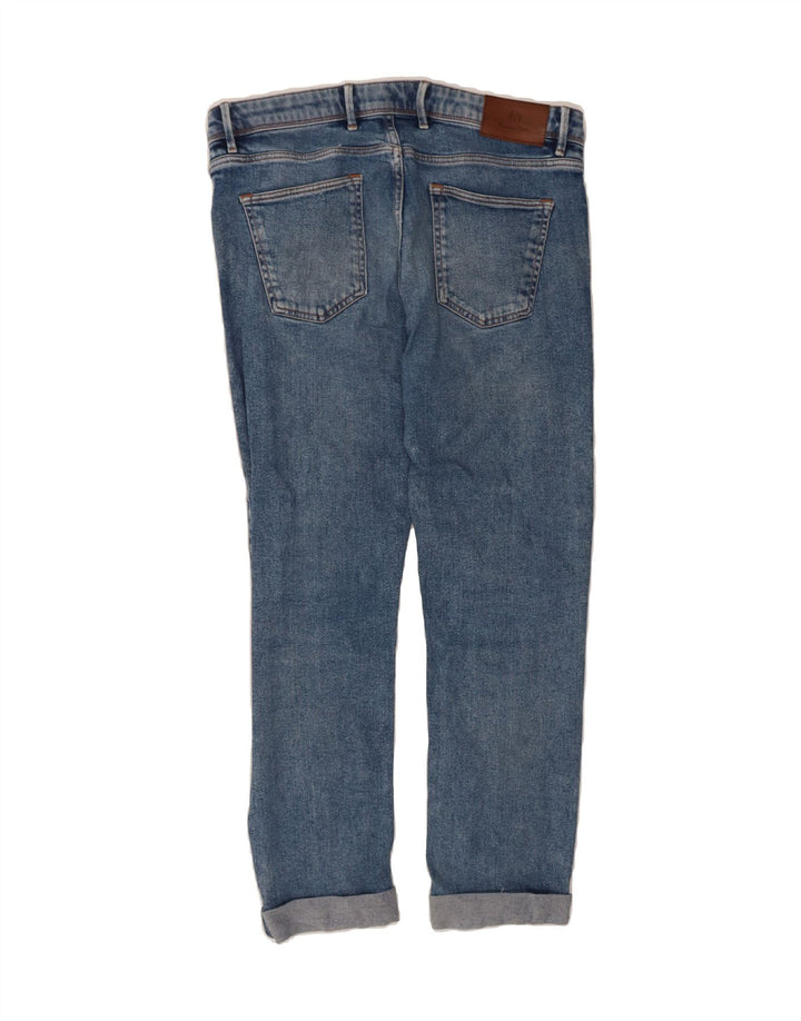 MASSIMO DUTTI Mens Slim Jeans W36 L28 Blue Cotton Vintage Massimo Dutti and Second-Hand Massimo Dutti from Messina Hembry 